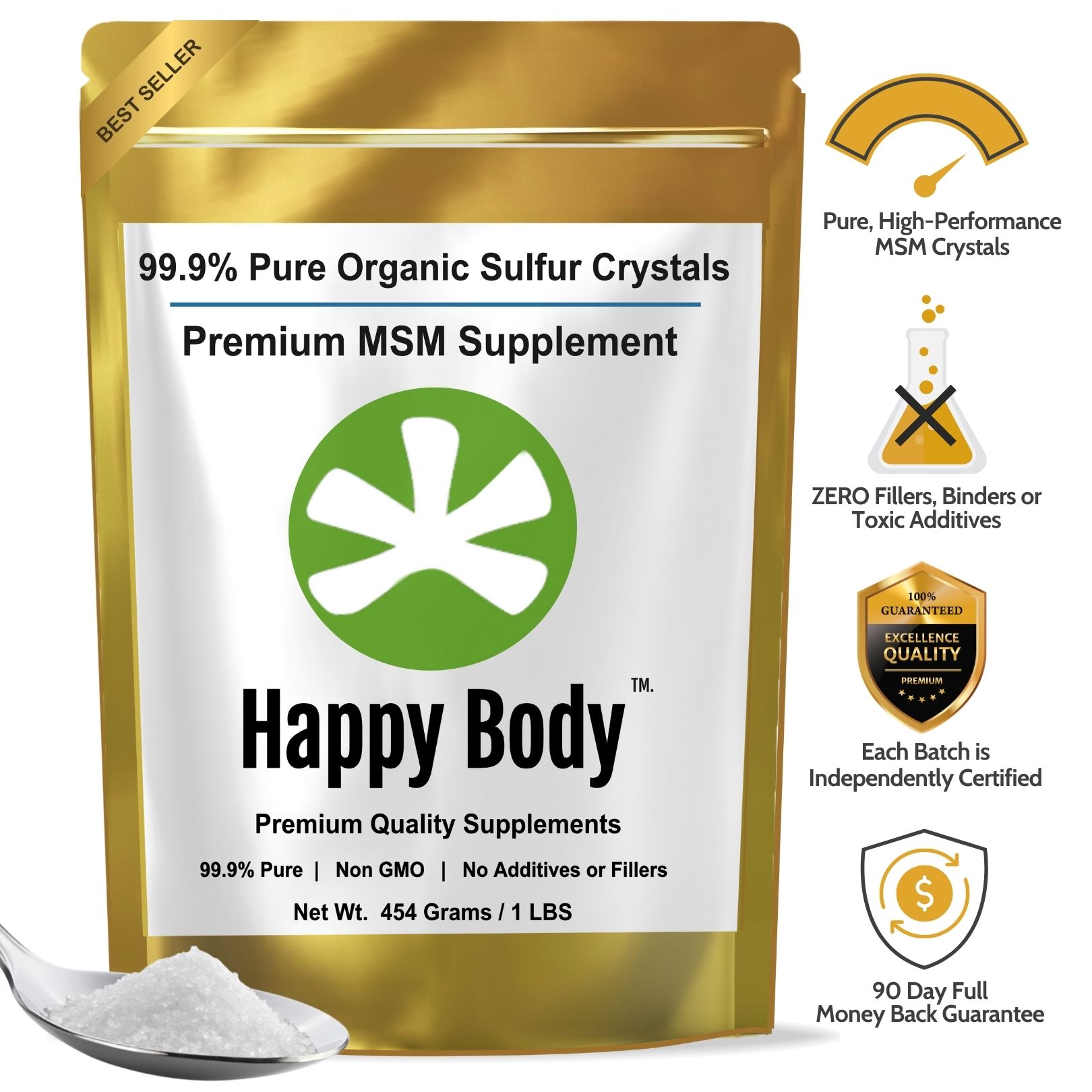 Happy Body Organic Sulfur Crystals - 1 Lb Bag - Woo Product Feature Image 1080x1080
