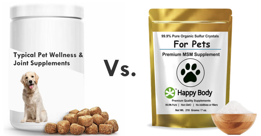 Pet Joint Supplements Versus Pet Organic Sulfur