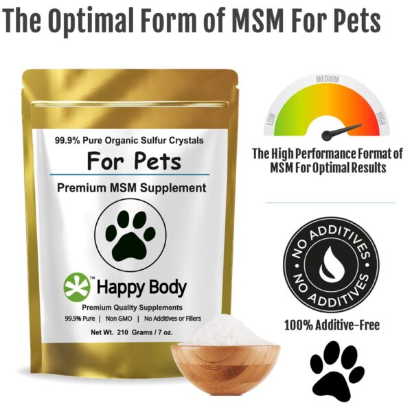 The best form of MSM for dogs and cats and horses