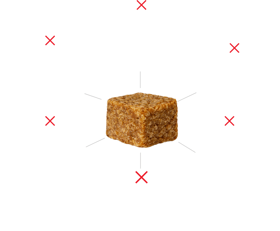 Illustration of additional ingredients found in some pet joint chews